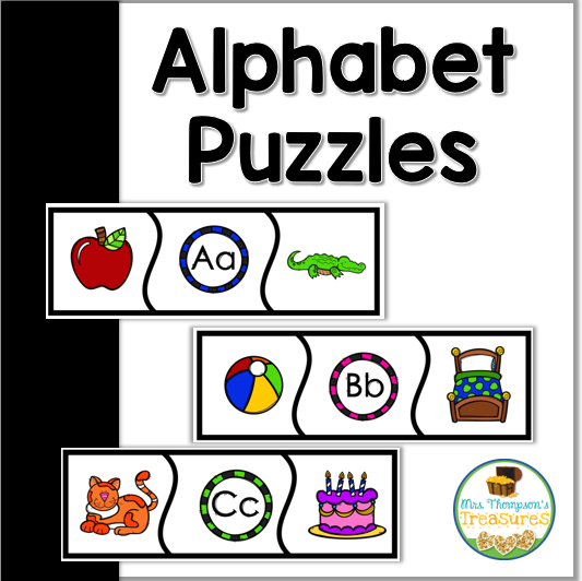 simple alphabet puzzles for letter and sound recognition