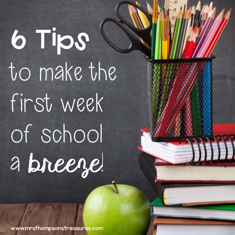 Great back to school tips for teachers.