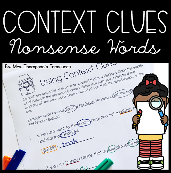 Use context clues to figure out nonsense words with this fun worksheet activity.
