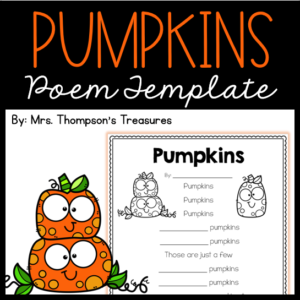 Free pumpkin poem template fill in the blanks.