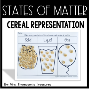 States of Matter representation made with cereal. #science #statesofmatter