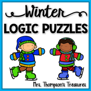 Winter logic puzzles critical thinking activities