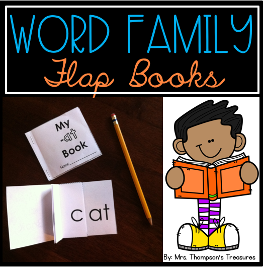 Word family flap books for beginning readers