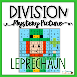 Math mystery picture for St. Patrick's Day - leprechaun division