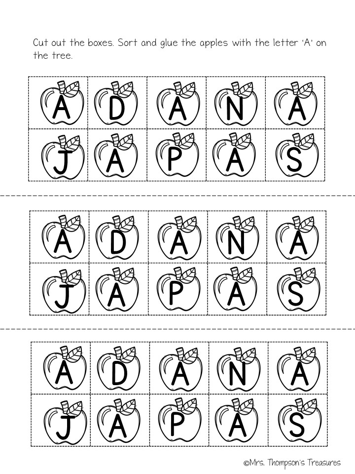 Alphabet Sorting Letters - upper and lower case