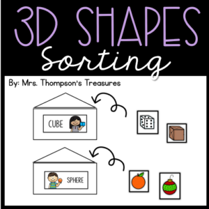 Shape sorting 3-D objects